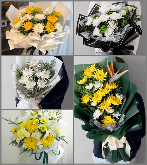 江苏镇江京口区谏壁街道白事花束代送